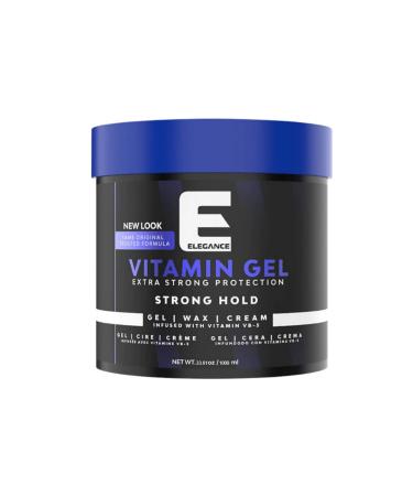 E Elegance Vitamin Pro-VB5 Hair Styling Gel Strong Hold 33.81 Oz 33.81 Fl Oz (Pack of 1)