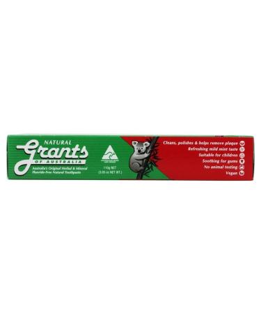 Natural Toothpaste Mild Mint with Aloe Vera - 3.85 oz | Eco-Friendly Fluoride-Free Dental Care - Buy Online on GoSupps.com