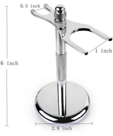 Shop HRTC Men's Shaving Brushes & Razor Set - Stylish Black Roof Hair Stainless Steel Wet Shave Holder 2.9x6 inches - Buy Online on GoSupps.com