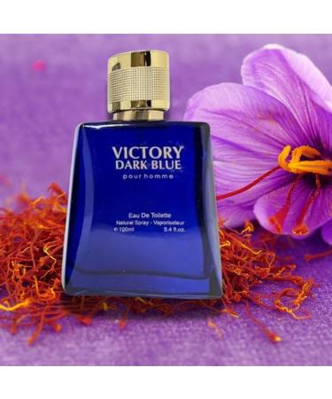 POUR HOMME VICTORY DARK BLUE EAU DE TOILETTE 3.4 FL. OZ Aromatic Fougere fragrance for Men. - Buy Online on GoSupps.com