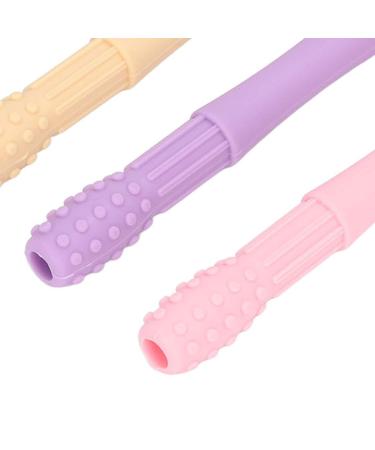 Hollow Teething Sticks Silicone 5-Piece Set for Toddlers - Reduce Anxiety & Stress, Teeth Grinding Relief - Perfect for PDD - Style 2 - Buy Online on GoSupps.com