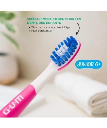 GUM Playbrush JUNIOR 6+ brush heads | compatible with GUM Playbrush electric toothbrush | extra soft bristles | pe - Buy Online on GoSupps.com