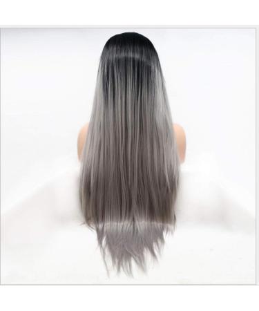 BGHJUE Long Natural Gray Wig for Women | Side Part Synthetic Highlight Wig | High-Temperature Fiber & Breathable Cap - Buy Online on GoSupps.com