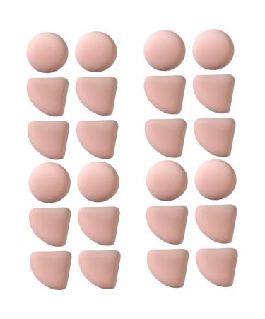 FRCOLOR 24 Pcs Puff Supple Powder Puffs Handheld Whisk Beauty Puffs Liquid Makeup Facial Blush Powder Puff Compact Powder Puffs Air Sponge Travel Pva Sector Cotton Pad