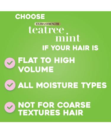 OGX Extra Strength Tea Tree Mint Shampoo & Conditioner - Invigorating, Paraben-Free, 25.4 Fl Oz - Buy Online on GoSupps.com