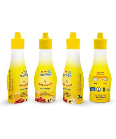 EZ-Sweetz Liquid Sweetener 2.0oz - 800 Servings/Bottle (Original 3 Pack) - 2 Fl Oz (Pack of 3) - Buy Online on GoSupps.com