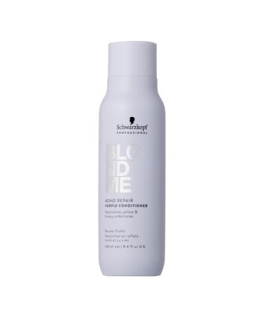 Schwarzkopf Professional BLONDME Bond Repair Purple Conditioner Apr s Shampooing Neutraliser Sous Tons Jaunes Cheveux Color s claircis D color s Profond ment Nourrissant Et D m lant 250 ml