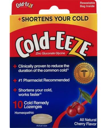 Cold-EEZE Cold Remedy Lozenges Cherry Flavor 10 Count