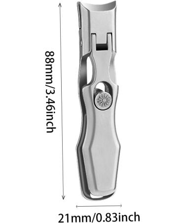 Fingernail Clippers Nail Clippers with Catcher Wide Jaw Opening Anti Splash Nail Clippers Stainless Steel Nail Cutter with Sharp Curved Cutter and Storage Box for unisex Nail Trimmer Manicure Tools - Buy Online on GoSupps.com