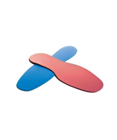 Poron Full Length Insoles | 100% Shock Absorbing | Blue (Medical Grade) Grey pink