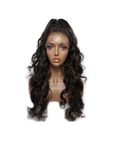 Hairpieces Fluffy unprocecessed pre -plucked peruvian long curly wavy 13 * 6 lace front wigs 130% density natural with baby hair bleached knots 20inch 20 inch