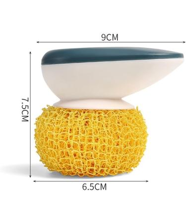 ecaqlin 9 Pcs Cleaning Ball Scouring Ball for Cleaning Kitchen Cleaning Scrubber with Handle - Buy Online on GoSupps.com