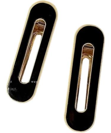 New 2025 Women Elegant Black White Checkerboard Geometric Hairpins Sweet Side Hair Clips Barrettes Fashion Hair Accessories Jewelry Fashion Accessories Creative Gift - Buy Online on GoSupps.com