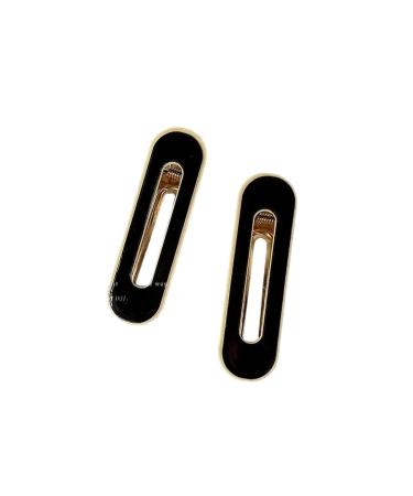 New 2025 Women Elegant Black White Checkerboard Geometric Hairpins Sweet Side Hair Clips Barrettes Fashion Hair Accessories Jewelry Fashion Accessories Creative Gift