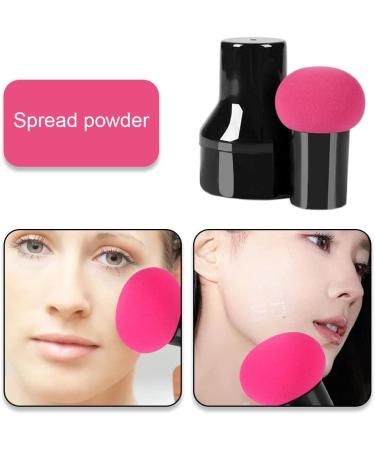 2 Pcs Dual-Use Makeup Blending Sponges for Face - Wet/Dry Mushroom Facial Foundation Sponges - Perfect for Loose or Pressed Powder - Buy Online on GoSupps.com