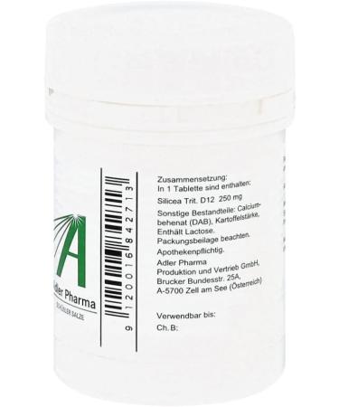 BIOCHEMIE Adler 11 Silicea D 12 Tablets - 400 Pcs | Premium Homeopathic Remedy | Fast International Shipping - Buy Online on GoSupps.com