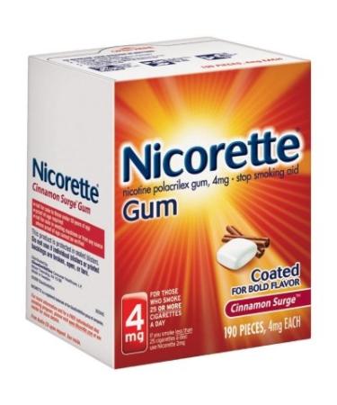 Nicorette Cinnamon Surge Gum 4mg - Stop Smoking Aid