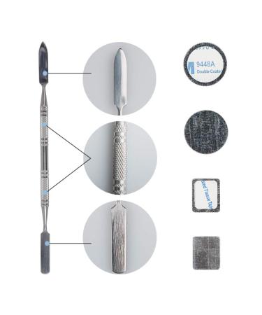 DanziX 70Pcs Metal Stickers for Magnetic Palette + 2 Depotting Spatula - Empty Eyeshadow Makeup Palette - 35 Round & 35 Square Stickers - Buy Online on GoSupps.com