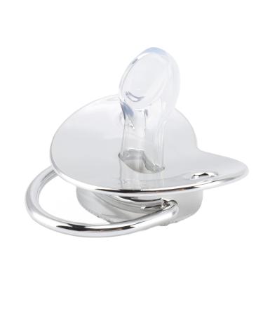 Premium Silicone Pacifier Set & Rhinestone Pacifier Chain for Babies (6-18 Months) | BPA-Free Gift in Silver - Buy Online on GoSupps.com
