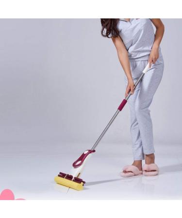Mop Sponge Super Absorbent Sponge Head Floor Telescopic Stainless Steel Handle for Home Floor Kitchen Living Room Smooth Sailing - Buy Online on GoSupps.com