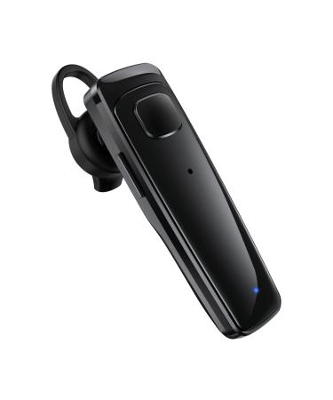 ADADPU Bluetooth Headset - V5.0 Wireless Handsfree Earpiece Built-in Dual Mic Noise Cancelling, 10 Days Standby 16Hrs HD Talktime Ultralight Headset for iPhone Android Samsung Laptop(Black)