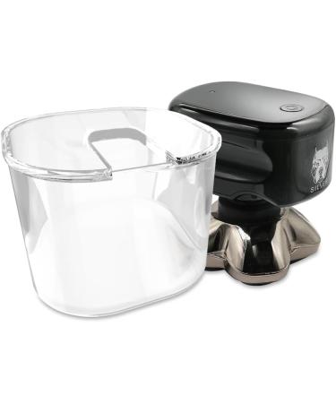 Transparent Glass Skull Shaver Rinse Stand - Compatible with Pitbull & Electric Shavers for Men & Women | Best eCommerce Store - Buy Online on GoSupps.com