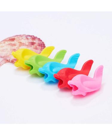 Mirrwin Attitude Writing Aid Grip - Soft Silicone Pencil Handles for Right & Left-Handed Kids - 10 Random Color Set for Small Hands - Buy Online on GoSupps.com