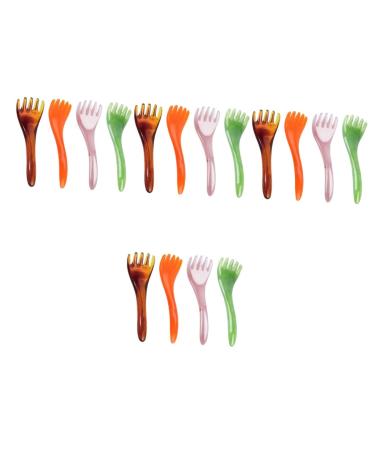 TOVINANNA 16 STK Head massager scratches manual massage stick wound plank deliveries scalp massager hair muscles massage ball roller resin products for body shape neck 15.5x4.5cmx4pcs as shown x 4 pieces