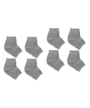 FRCOLOR 4 Pairs Heel Anti-Crack Socks Spa Gel Socks Foot Socks Gel Lined Socks Men Socks Feet Care Socks Feet Repair Socks Mens Stocking Men and Women Pink Anti Cracked Feet Casual Socks