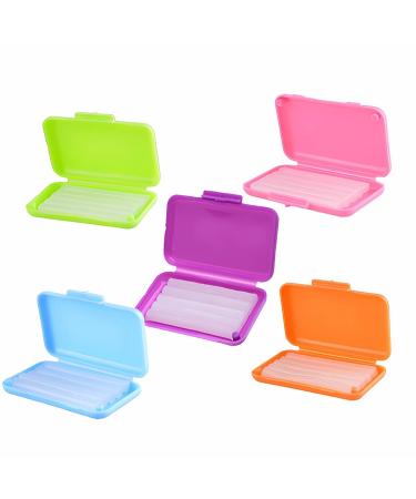 Weddhuis 5 pieces of orthodontic wax for braces 5 pieces/25 stripes dental wax dental wax to relieve irritation and pain 5 color 5 taste