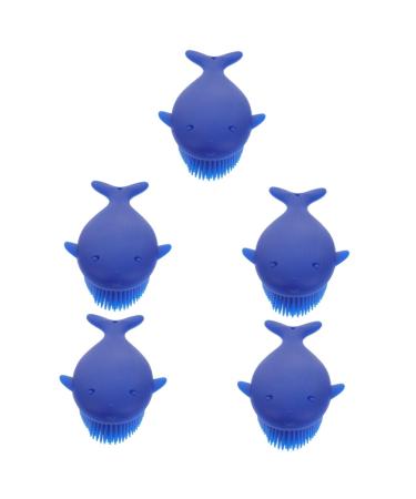 FOMIYES 5pcs Silicone Brush Cleaning Tools Hand Held Shampooer Hair Massage Brush Silicone Body Cleaning Brush Silicone Loofah Baby Scalp Brush Body Massage Brush Hair Grooming Tools Soft 14.5X7X3CMx5pcs