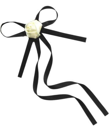 amangul Bow Hair Clips with Long Tail wknot Barrettes Black Hair Clips Korean Style Hair ws Ponytail Clips for Women Girl - Buy Online on GoSupps.com