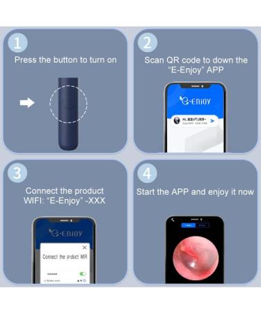 1080P Ear Wax Removal Ear Cleaner with Camera & Light | Ear Cleaning Tool Kit for iPhone & Android - White - Buy Online on GoSupps.com