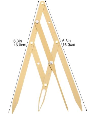 Angoily 1pc Second Generation Scale Scissors Gold Ratio Eyebrow Measuring Ruler Golden Ratio Ruler Stainless Steel Eyebrow Ruler Eyebrow Positioning Tool Eyebrow Measuring Rulers Mold 25x5x0.6cm Golden - Buy Online on GoSupps.com