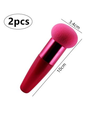 2Pcs Makeup Sponge Set with Handle Case - Facial Foundation & Blending Sponges for Liquid and Powder Makeup - Buy Online on GoSupps.com