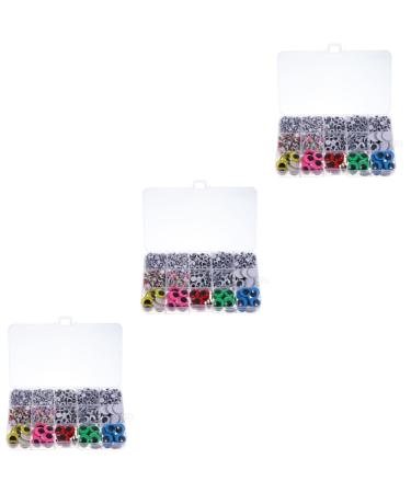 Lurrose Wiggle Eye Sticker 4500 Pcs Diy Eyes Toys Plush Stuffed Animals Colorful Plastic Wiggle Eyes Child Craft Supplies Boxed