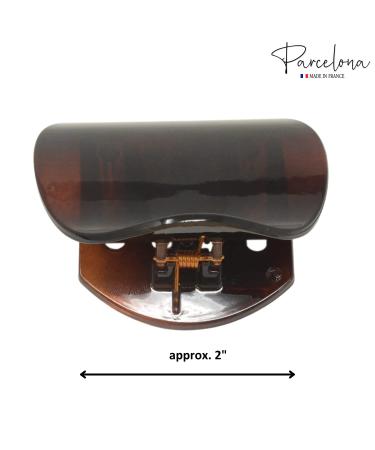 Parcelona France Onde Celluloid Tortoise Shell Hair Claw - 2 3/4 Inch - Buy Online on GoSupps.com