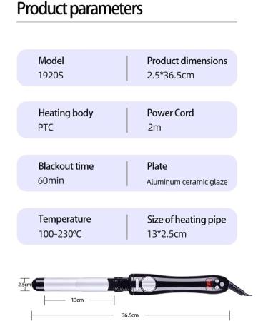 Buy Professional Rotating Curling Iron - Automatic Hair Curler with 13 Temps Instant Heat Dual Voltage & Safety Features - Buy Online on GoSupps.com