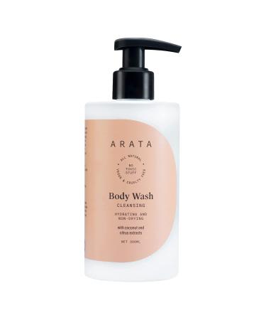 Ar.ata Natural Hydrating & Non-Drying Body Wash With Coconut & Citrus Extracts || All-Natural Vegan & Cruelty-Free || Gentle Daily Cleansing For Women & Men - (300 ML)