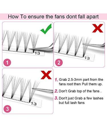 5D-D 07-9 Short Stem Eyelash Extensions - 0.07 D Curl Volume Eyelashes (12 Pieces) | Ready Compartment Pack for International Shipping - Buy Online on GoSupps.com