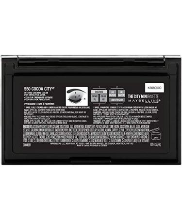 Maybelline New York The City Mini Eyeshadow Palette Makeup  Cocoa City  0.14 Ounce Cocoa City Value not found - Buy Online on GoSupps.com