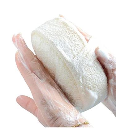 Thunderstar natural luffa sponge towel bathroom cleaning agent back scrubber two sides large thick comfortable holding by hand sustainable