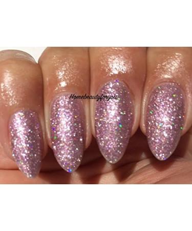 Bluesky Gel Nail Polish Pink Glitter Fairy Dust Light Pink Fine Glitter Iridescent Sparkle Nail Gel Polish 63903 UV LED Soak Off 10ml - Buy Online on GoSupps.com