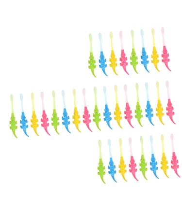 Healeved 32 Stk Little Crocodile toothbrush Children's toothbrush baby toothbrush make tools for children cleaning brush Cartoon-teeth clean brush cute stock pp