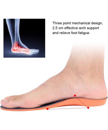 Orthopedic Insoles for Flat Feet & Plantar Fasciitis - Elastic EVA Shoe Inserts for Foot Pain Relief - Buy Online on GoSupps.com