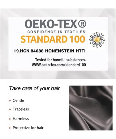 Townssilk 100% Pure Mulberry Silk Skinnie Scrunchies Set - 5 IronGrey Hair Ties for Women - Buy Online on GoSupps.com