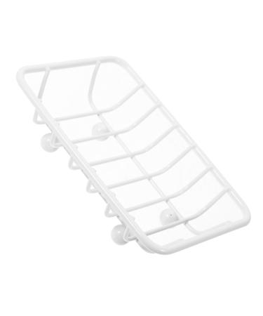 Ciieeo Soap Holder Soap Dish for Shower Metal Soap Rack Waterfall Soap Dish Shower Soap Dish Draining Soap Dishes Metal Soap Dish Bathroom Soap Case Bath Soap Wrought Iron Sponge Travel White 12.00X9.00X3.00CM