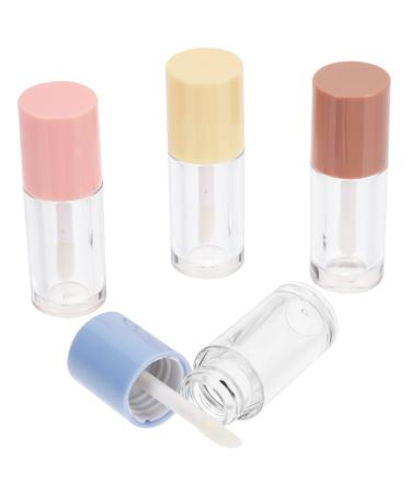 BESTYASH 4 Pi ces Tubes Vides Gloss Transparent Lot de Contenants pour chantillons Applicateur pour Diy et Voyage Pratiques et tanches Couleur Al atoire