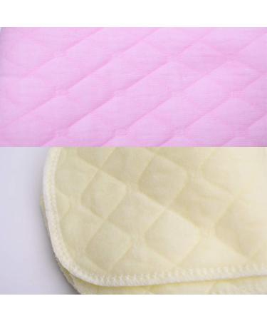 12Pcs Breathable Cotton Newborn Diaper | Reusable Washable Cloth Pads | Infant Soft Insert Nappy (3 Layers 32*12 cm) - Buy Online on GoSupps.com