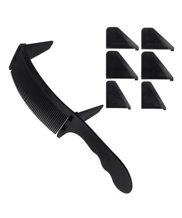 SUN-K 1 Set Positioning Comb Barber Hair Cutting Comb Fit For Men Hair Styling Tool Black